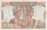 France 1949 5000 Francs - Sea and Countryside - 10-03-1949 - Serial J.13 FF+