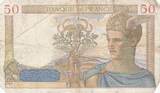 France 1938 50 Francs Ceres - 28-04-1938 - Serial C.8134 FF+