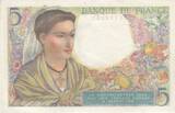 France 1943 5 Francs - Shepherd - 02-06-1943 - Serial H.7 AU