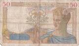France 1937 50 Francs Ceres - 11-02-1937 - Serial H.5613 FF