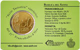 San Marino  Basilica del Santo - 50 centimes 2012 Coincard + Stamp BU