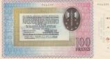 France  100 Francs Necessity note of WWII - Petain - 1941 / 1942 - AU