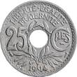 France  25 Centimes Monogram RF - 1914 VF