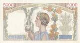 France 1943 5000 Francs - Victory - 11-02-1943 - Serial B.1170 XF