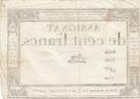 France  100 Francs - 18 Nivose An III - (07.01.1795) - Sign. Saxy - Serial 3420 VF