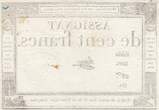 France  100 francs - 18 Nivose An III - 1794 - Sign. Henry - Serial 3605 VF