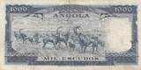 Angola 1970 1000 Escudos - A. Tomas - dam - 10-06-1970 - Serial 55aA VF