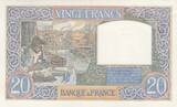 France 1940 20 Francs - Science and Labour - 22-08-1940 - Serial P.971 XF+