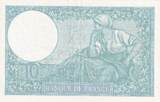 France 1940 10 Francs Minerva - 07-11-1940 - Serial G.78762 XF