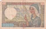 France  50 Francs Jacques Coeur - 11.09.1941 - Serial A.117 FF