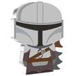 Niue island 2 dollars The Mandalorian STAR WARS Chibi - 1 Once Silver Colour 2021 UNC