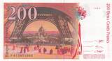 France  200 Francs - Gustave Eiffel - Eiffel tower- 1996 - Serial P.012 UNC