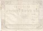 France  100 Francs - 18 Nivose An III - (07.01.1795) - Sign. Taizy - Serial 1479 VF