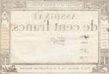 France  100 Francs - 18 Nivose An III - (07.01.1795) - Sign. Gros - Serial 1696 VF