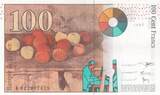 France  100 Francs - Cezanne - 1997 - Serial K022 AU