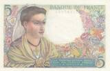 France 1947 5 Francs - Shepherd - 30-10-1947 - Serial Q.149 UNC