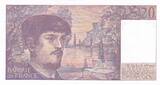 France  20 Francs - Debussy - 1988 - Serial M.023 UNC