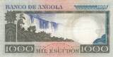 Angola 1973 1000 Escudos - L. de Camoes - Waterfalls - 10-06-1973 - Serial ZX VF+