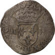 France  HENRY III - DOUZAIN WITH TWO H, 1st TYPE - 1577 F ANGERS FF+