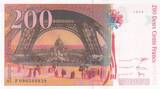 France  200 Francs - Gustave Eiffel - Tour Eiffel - 1999 - Serial P.090 UNC