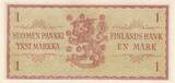 Finland  1 Markka - Wheat Ears - Arms - 1963 - Serial AI UNC