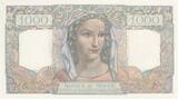 France 1945 1000 Francs - Minerva and Hercules - 22-11-1945 - Serial X.130