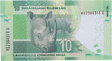 South Africa  10 Rand Nelson Mandela - White rhinoceros - 2016 - Serial MS UNC