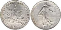 France 2 francs 2 Francs Semeuse - 1918 - Silver -