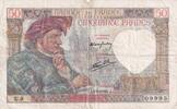 France 1940 50 Francs Jacques Coeur - 13-06-1940 Serial U.9 - F+ FF+