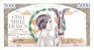 France 1938 5000 Francs Victory - 1938-10-13 - Serial B.51 VF