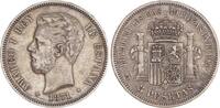 Spain 5 pesetas 5 Pesetas Amadeo I - Arms - 1871 -