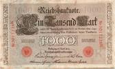 Germany 21/04/1910 1000 Mark Allegorical figures - Red seal - 1910 - 7 digit VF