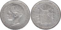 Spain 5 pesetas 5 Pesetas Alfonso XIII - Arms - 1898 -