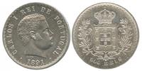 Portugal 500 reis 500 Reis Carlos 1er - Arms -
