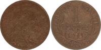 France 1 centime 1 Centime - Liberty head - TTB - 1911 -