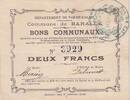 France 26/02/1915 2 F Baralle Sans fond de sécurité XF