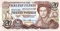 Falkland Islands  20 Pounds, Elizabeth II, penguins - Village 2011 UNC