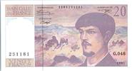 France 20 francs 20 Francs Debussy - 1995 Serial G.48 -