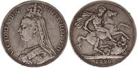 United Kingdom 1 crown 1 Crown Victoria - St George and dragon - 1890 Silver -