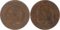 France 5 centimes 5 Centimes Napoleon III - Nude Head - 1855 D Lyon -