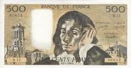 France  500 Francs Pascal - 02/01/1969 - Serial N. 12 XF