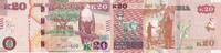 Zambia  20 Kwacha - Eagle - Black Lechwe - 2020 - Serial DX.20 UNC