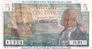 Saint Pierre & Miquelon 5 francs 5 Francs - Bougainville - ND (1950-1960) - Serial B.81 -