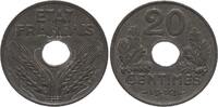 France 20 centimes 20 Centimes Etat Francais - 1942 in Zinc - AU -