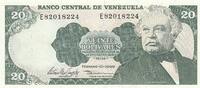 Venezuela 20 bolivares 20 Bolivares - José Antonio Paez - 1998 - Serial E -