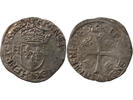 France  HENRY III - DOUZAIN WITH TWO H, 1st TYPE - 1576 B ROUEN FF+