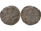 France  HENRY III - DOUZAIN WITH TWO H, 1st TYPE - 1576 D LYON VF