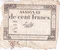 France  100 Francs - 18 Nivose An III - (07.01.1795) - Sign. Le Noble - Serial 3421 VF