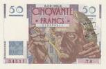 France 50 francs 50 Francs Le Verrier - 02-05-1946 - Serial T.8- UNC -