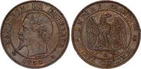 France  2 Centimes Napoleon III - Nude Head - 1854 K Bordeaux XF
